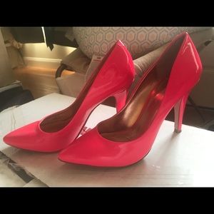 Bcbg , sz 8.5, hot pink stilettos, patent leather